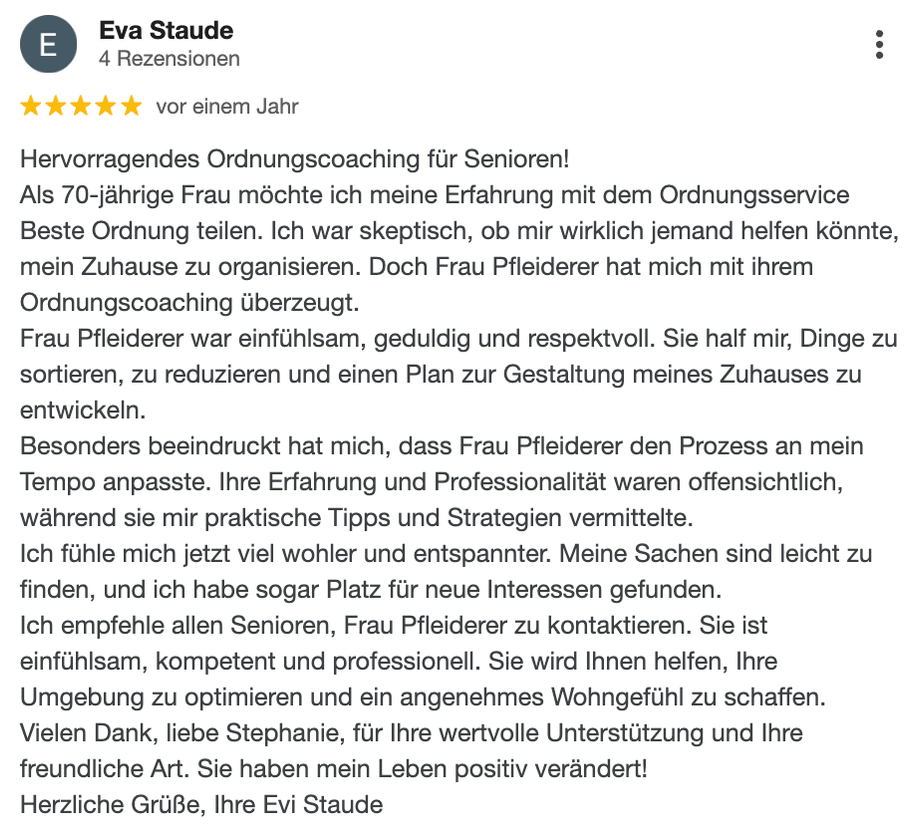 Google 5-Sterne Rezession Eva Staude